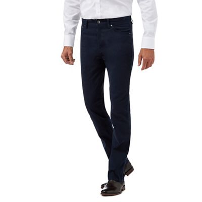 Navy twill trousers